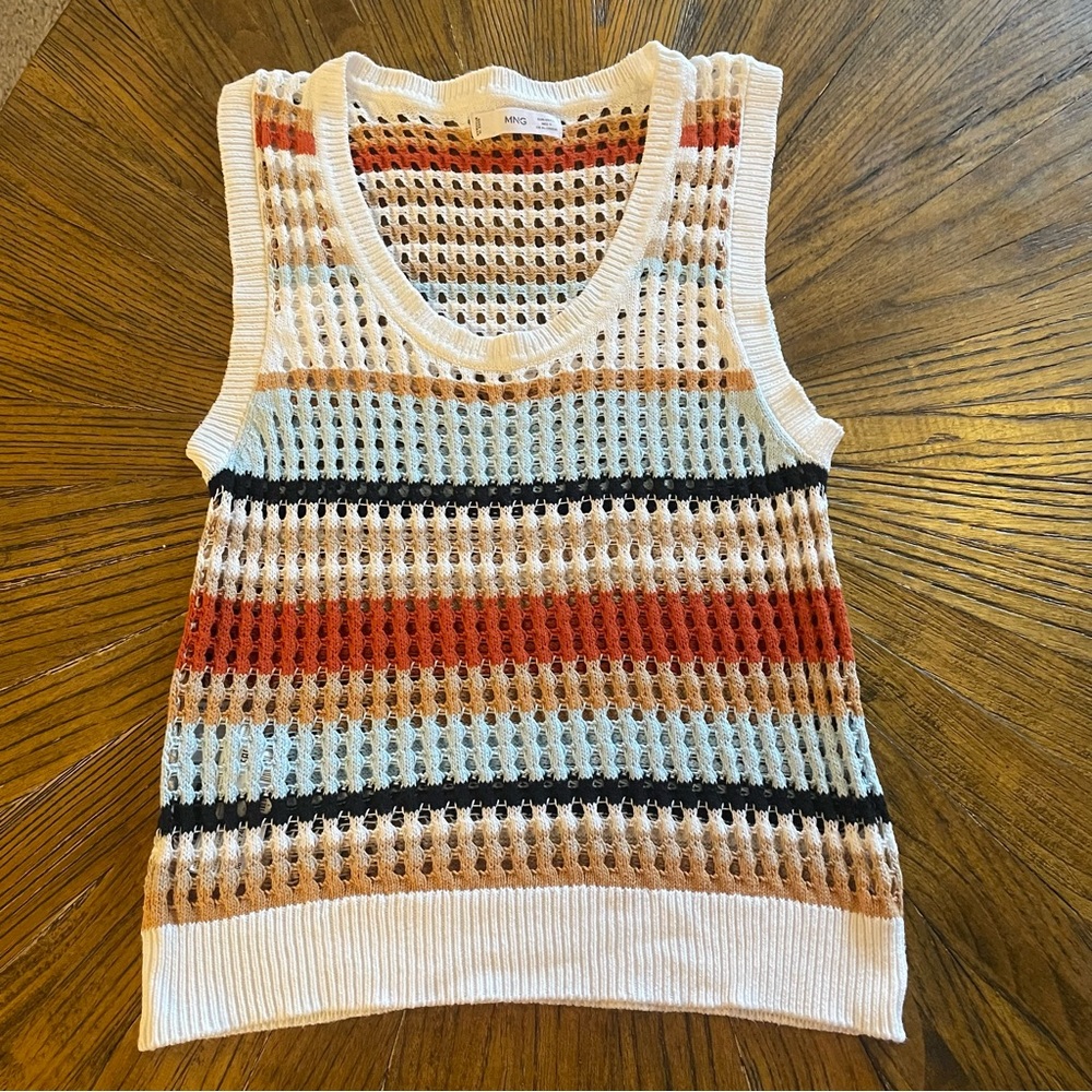 Colorful Striped Knit Tank Top
